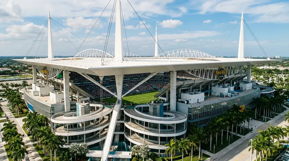 Hard Rock Stadium zu Miami fir d'WM 2026