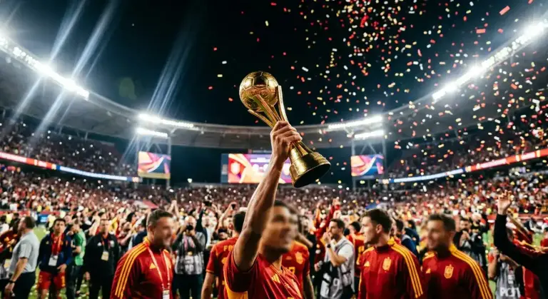 Spuenien ass Weltmeeschter 2026 — wéi déi Finall entscheet gouf